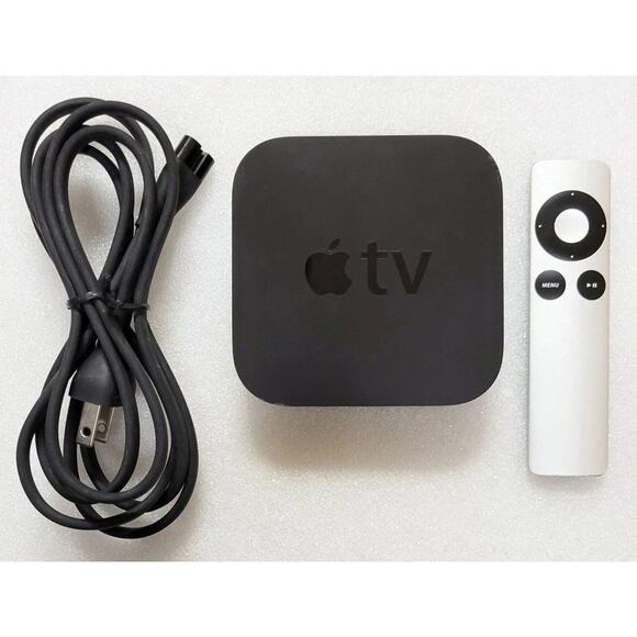 Apple TV A1469 HD - Black (3rd Gen) W/ Remote + Cables - Picture 1 of 3